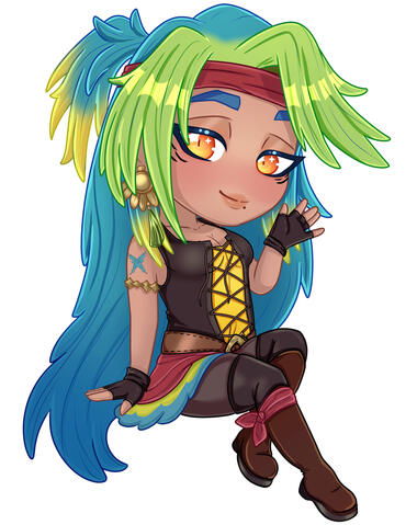 Chibi Full Body Rendered: $30 USD