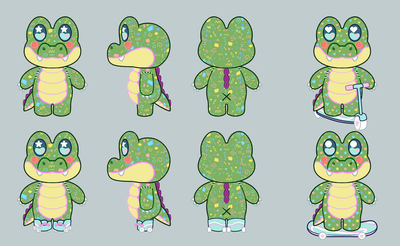 Mascot Turn Around Reference Sheet: $150 USD+