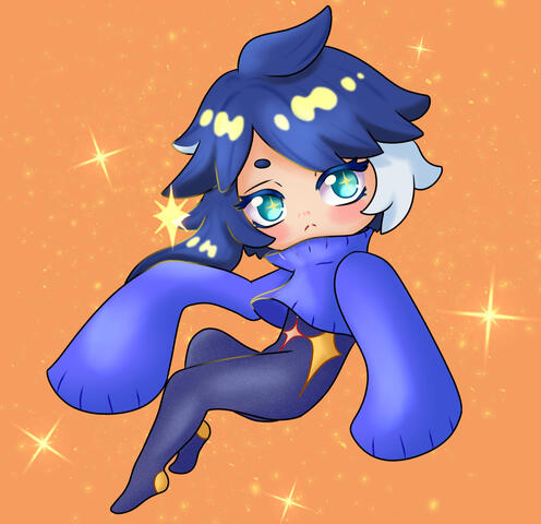 Simple/Flat Chibi Full Body: $15 USD